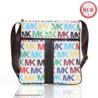 michael kors logo signature groot witte multicolor crossbody zakken Tas Amsterdam j1yx7338